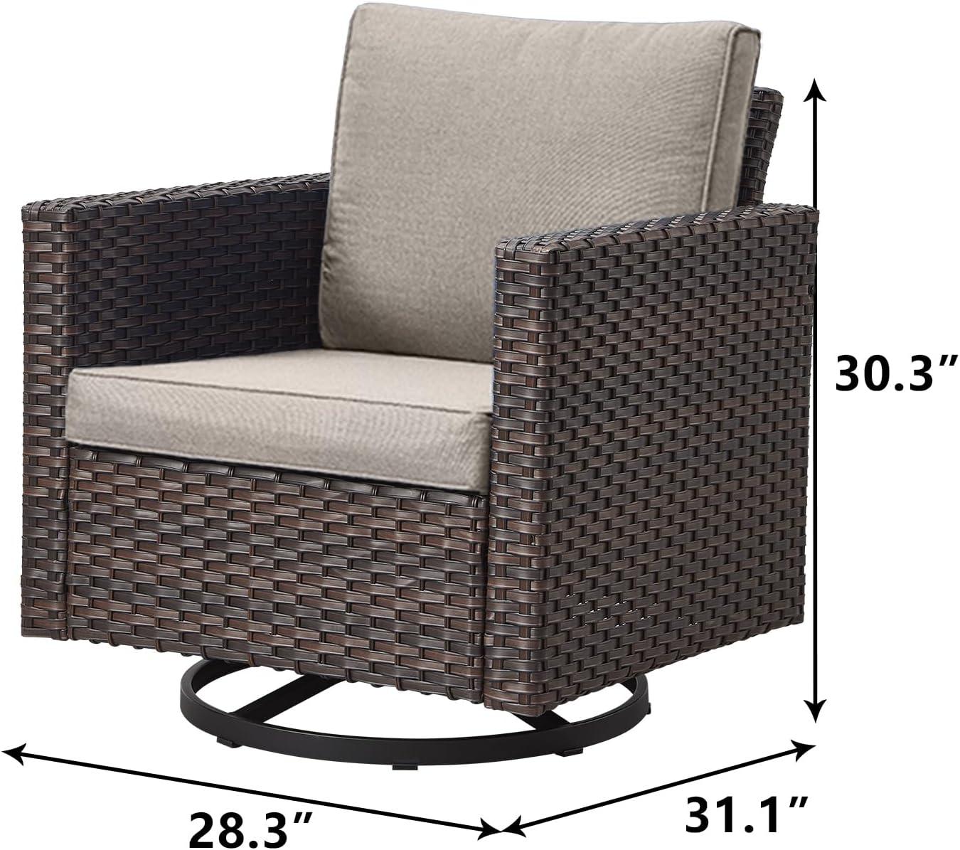 Our Honest Take on Rilyson's Cozy Wicker Swivel Rockers