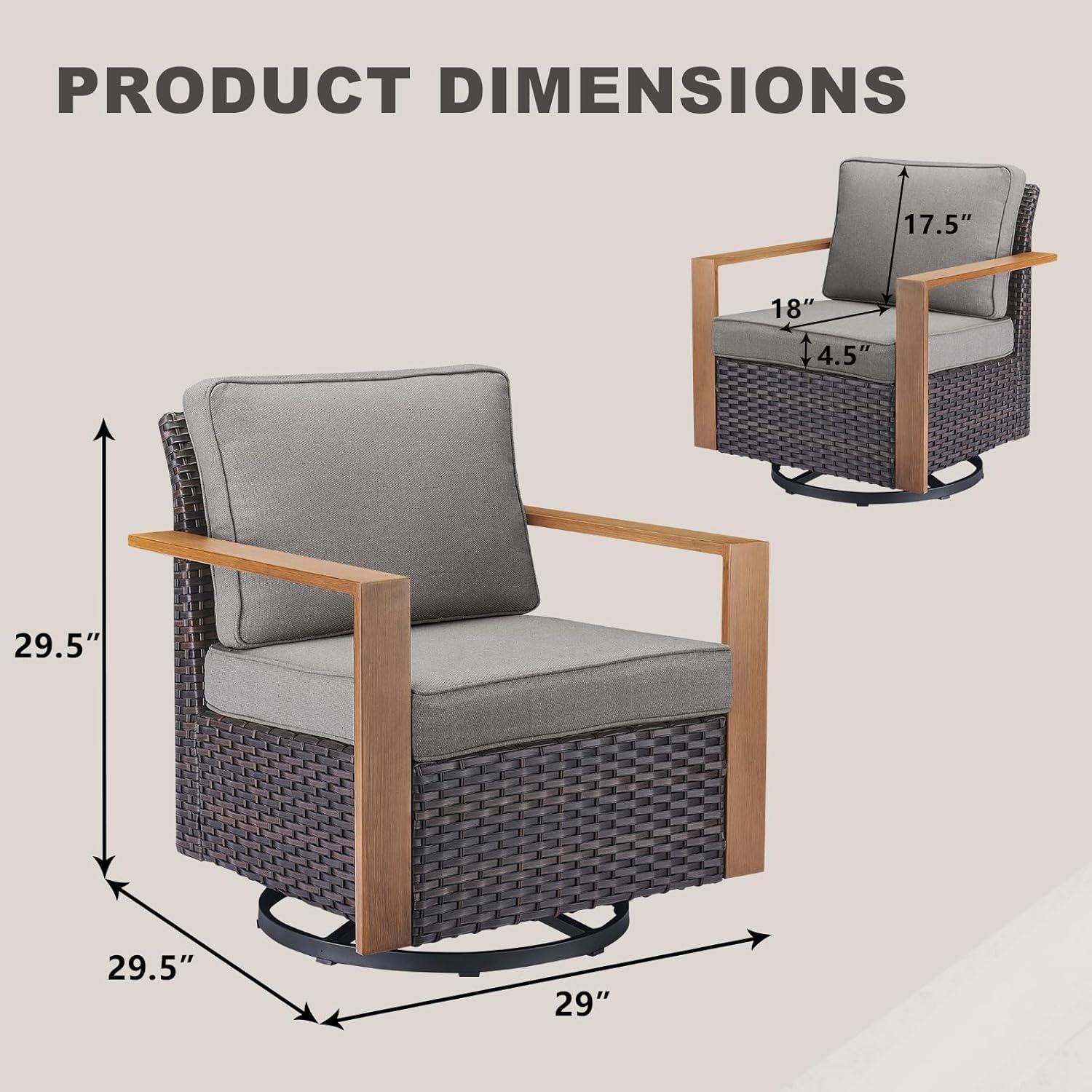 Our Take on Rilyson Swivel Rocker Chairs: Comfort Meets Style Outdoors