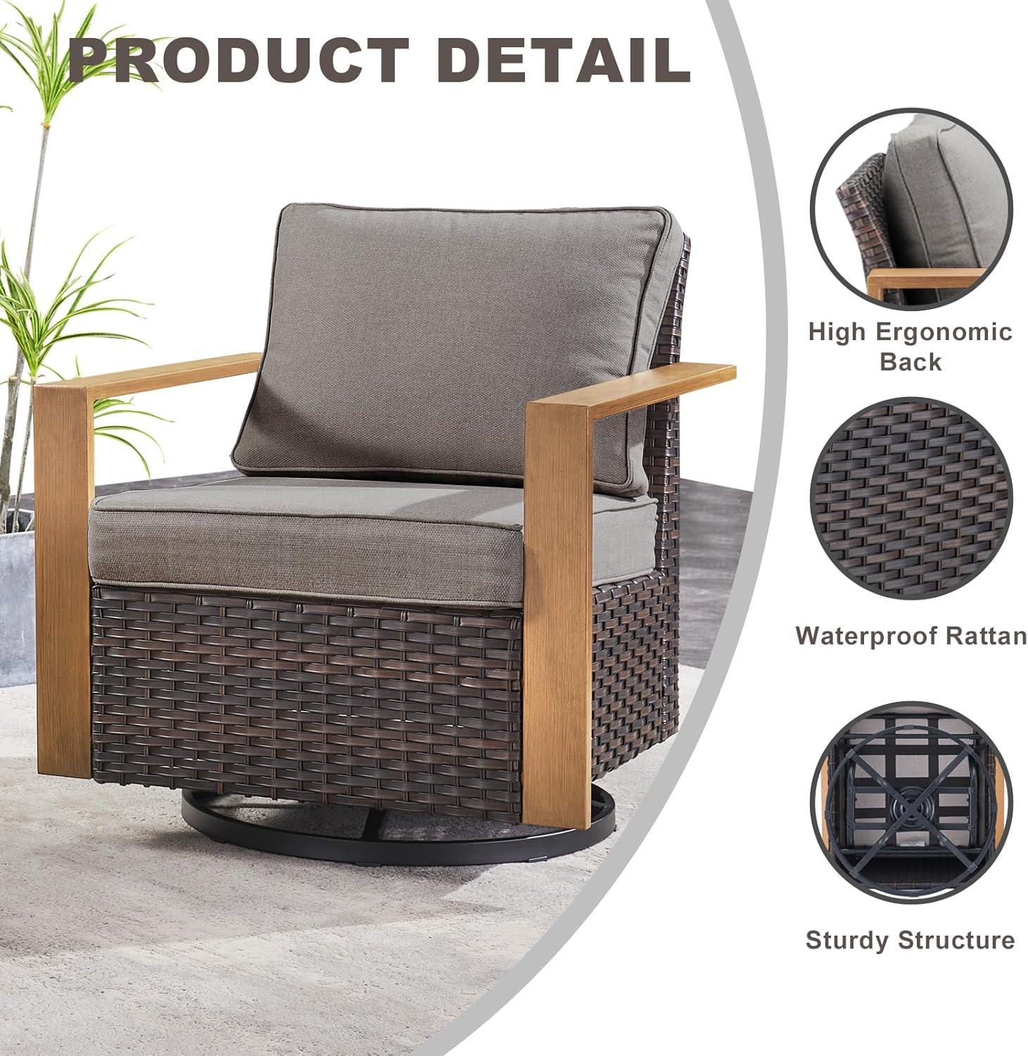 Our Take on Rilyson Swivel Rocker Chairs: Comfort Meets Style Outdoors