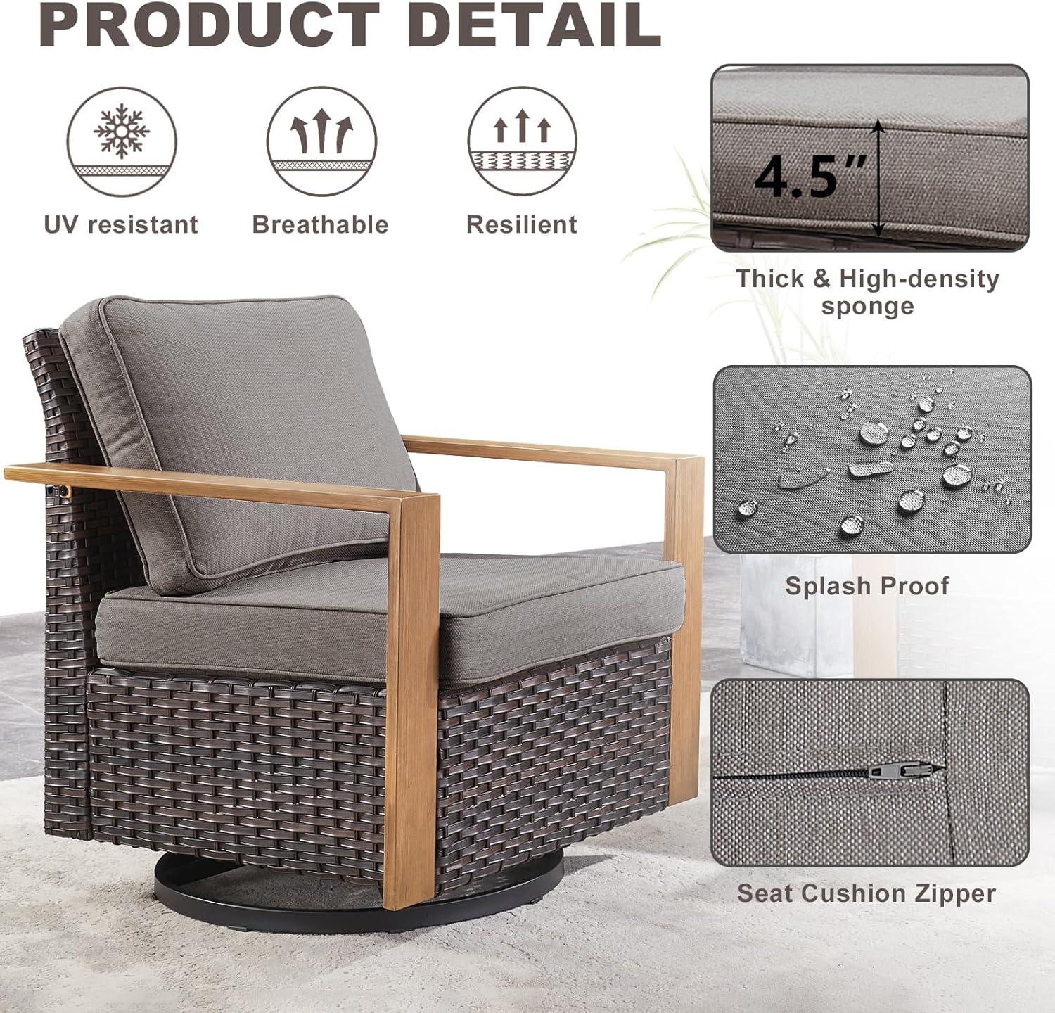 Our Take on Rilyson Swivel Rocker Chairs: Comfort Meets Style Outdoors