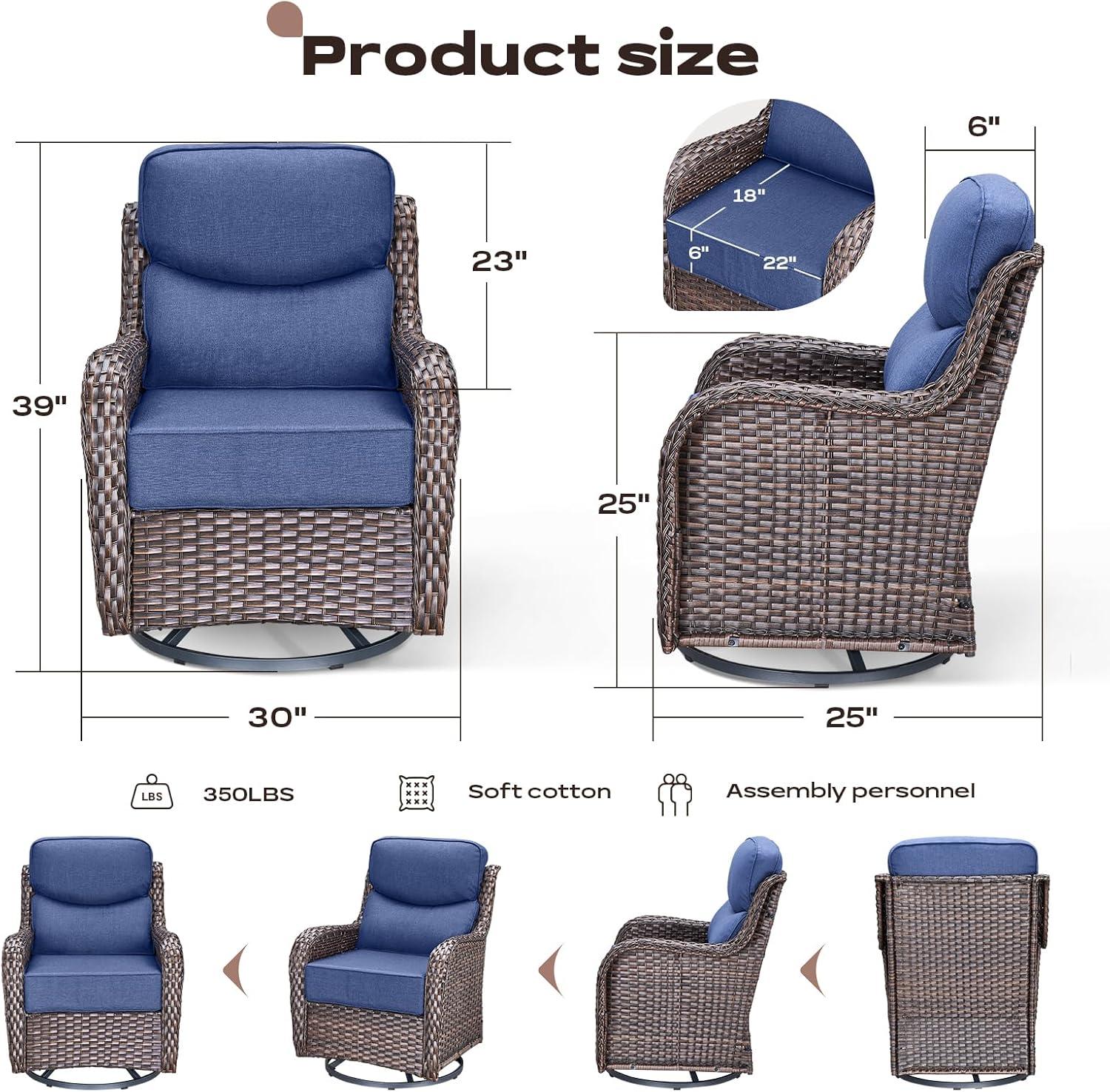 Our Take on Rilyson Swivel Rocker Chairs: Comfort Meets Durability